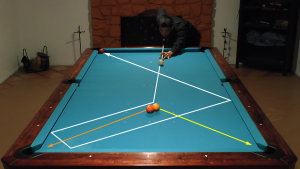 Pool trick shot video