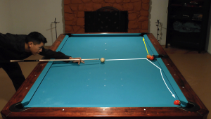 Pool trick shot video