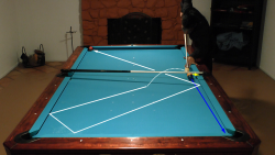 pool trick shot jump