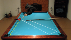 billiards trick shot