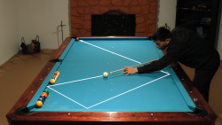 juggling billiard shot