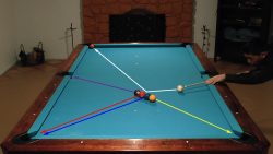 Pool trick shot video