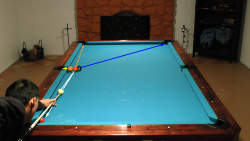 pool draw shot