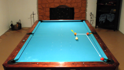 carom draw trick shot