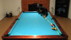 follow pool trick shot